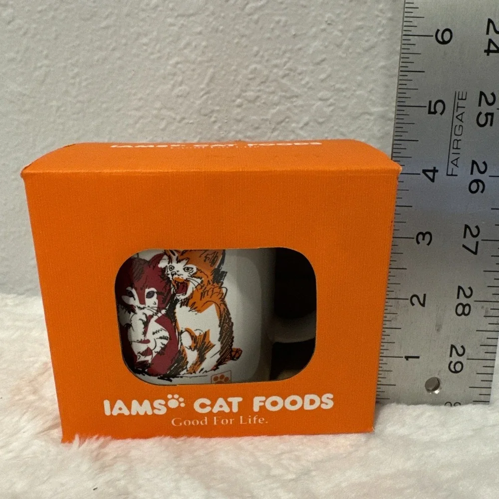 Vintage Iams Cat Foods Coffee Mug Kittens Good For Life Promotional Cup with Box